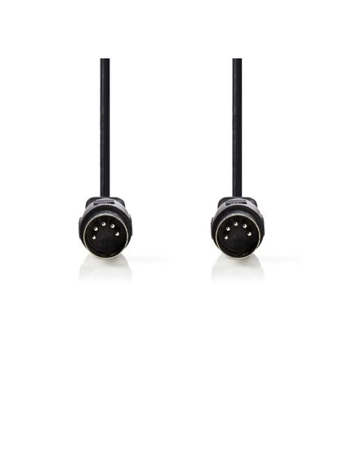 Nedis CAGL20000BK30 DIN audio kábel, DIN 5 tűs dugó, Nikkelezett, 3 m