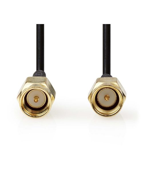 Nedis CSGL02000BK20 SMA kábel, aranyozott, 50 Ohm, árnyékolt,  2m