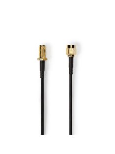   Nedis CSGL02210BK50 SMA kábel, RP SMA férfi, RP SMA női, Aranyozott, 50 Ohm, Egyetlen árnyékolt, 5,00 m, kerek