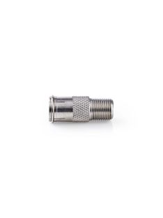   Nedis CSGP41956ME műholdas és antenna adapter, 10 db, F Férfi Gyors, F Nő,  Nikkelezett, 75 Ohm,  Egyenes, Fém, Ezüs