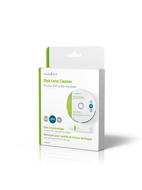 Nedis CLDK110TP cd/dvd/blu-ray tisztító készlet tisztító folyadékkal