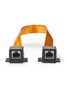   Nedis CCGB85901BK03 ablakátvezető patch kábel (szalagkábel), UTP, RJ45, 0,30 m