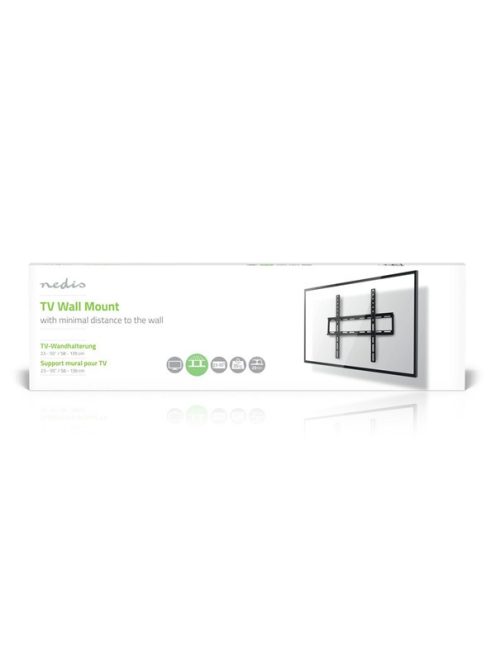 Nedis TVWM1031BK LCD TV / monitor fali tartó konzol 23 - 55 "  Max. teherbírás: 35 kg,  Min. faltávolság: 23 mm