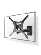Nedis TVWM31BK 10 - 32 "  LCD TV / monitor fali tartó konzol, dönthető, forgatható, faltáv: 68 -370mm, 30kg