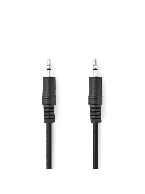 Nedis CAGL22000BK10 sztereo audio kábel, 3,5 mm jack dugó - 3,5 mm jack dugó, 1m