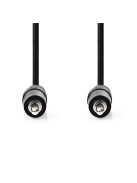 Nedis CAGL22000BK10 sztereo audio kábel, 3,5 mm jack dugó - 3,5 mm jack dugó, 1m