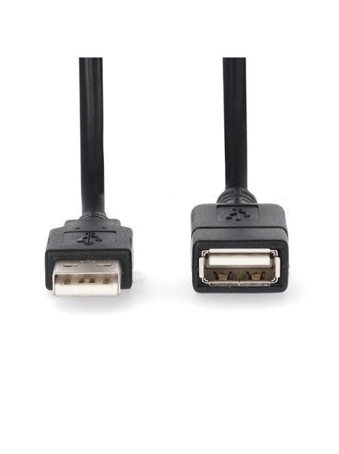 Nedis CCGL60010BK30 USB hosszabító / toldó kábel, USB 2.0 | USB-A dugó  USB-A hüvely  480 Mbps, 3m