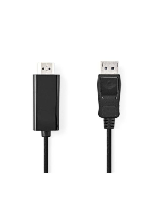 Nedis CCGL37100BK10 Displayport dugó - HDMI dugó kábel 1080p, 1m