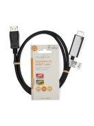 Nedis CCGL37100BK10 Displayport dugó - HDMI dugó kábel 1080p, 1m