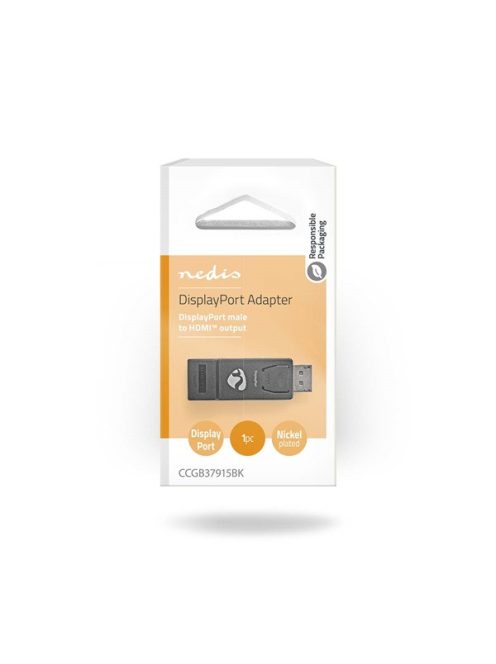 Nedis CCGB37915BK Displayport - HDMI adapter, 1080p@60Hz