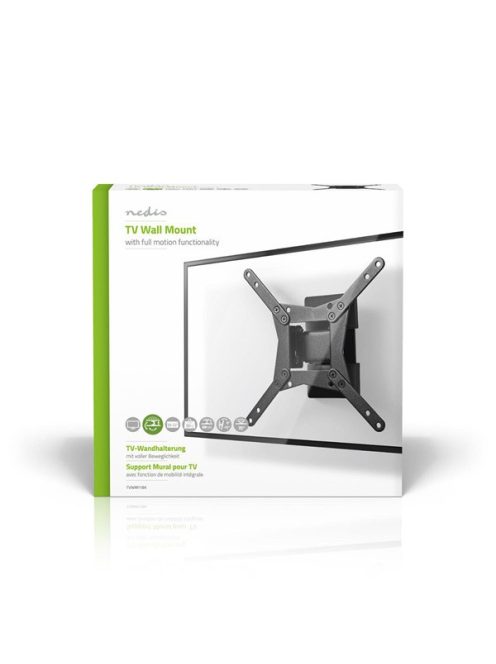 Nedis TVWM11BK LCD TV / monitor fali tartó konzol, 10 - 32 ", max. teherbírás: 30 kg, dönthető, forgatható