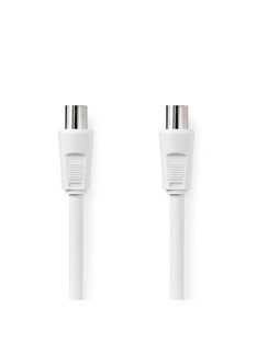   Nedis CSGL40000WT15 koax kábel, IEC (koaxiális) dugó IEC (koaxiális) hüvely Nikkelezett 90 dB 75 Ohm Dupla árny. 150m