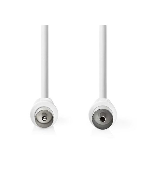 Nedis CSGL40000WT15 koax kábel, IEC (koaxiális) dugó IEC (koaxiális) hüvely Nikkelezett 90 dB 75 Ohm Dupla árny. 150m