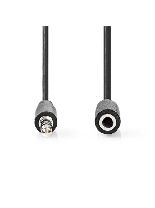 Nedis CAGL22090BK10 3.5 mm sztereo jack dugó - 3.5 mm sztereo jack aljzat + hangerő szabályzó | 1 m