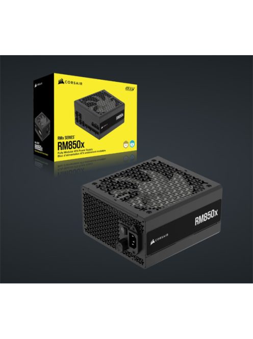 CORSAIR Tápegység Moduláris, RM850x, 850W, ATX 3.1, PCIe 5.1, 14cm, Cybenetics Gold
