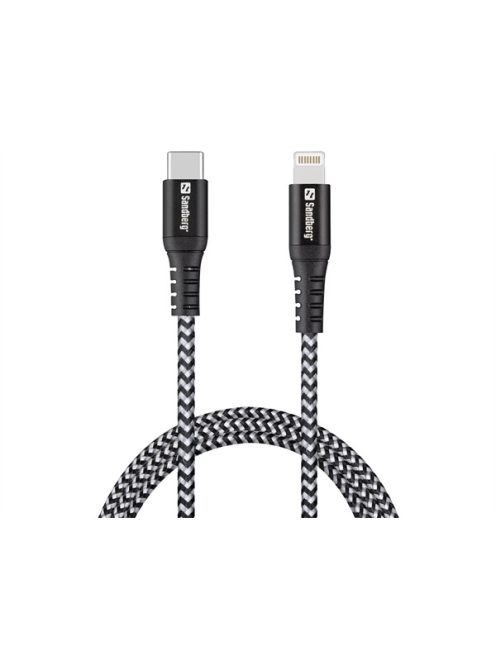 SANDBERG USB-C tartozék, Survivor USB-C PD Lighting kábel 1m