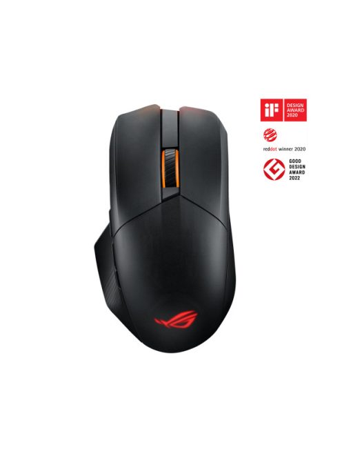 ASUS Vezetékes / Vezeték Nélküli egér ROG CHAKRAM X ORIGIN USB Optikai, Fekete 36000DPI