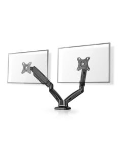   Nedis MMDOSGS110BK gázrugós asztali monitor tartó, dupla, 15-32" | 75x75 / 100x100