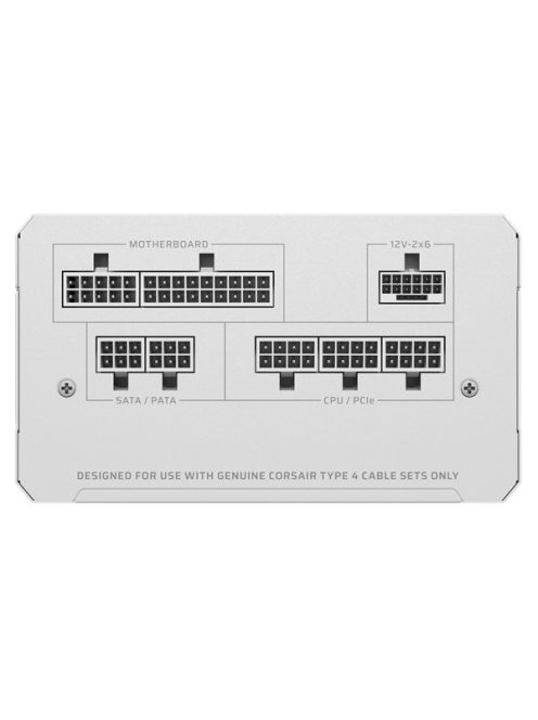 CORSAIR Tápegység Moduláris, RM850e, 850W, 12cm, ATX 3.1, PCIe 5.1, BOX, Cybenetics Gold, fehér