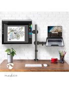 Nedis MMSISNB110BK asztali monitor tartó konzol és laptop állvány | 15-32" | 75x75 / 100x100