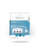 Nedis CCGB65900WT01, USB-C (USB C) dugó - 3x 3,5 mm jack aljzat, fejhallgató/headset/mikrofon csatlakozási lehetőségek