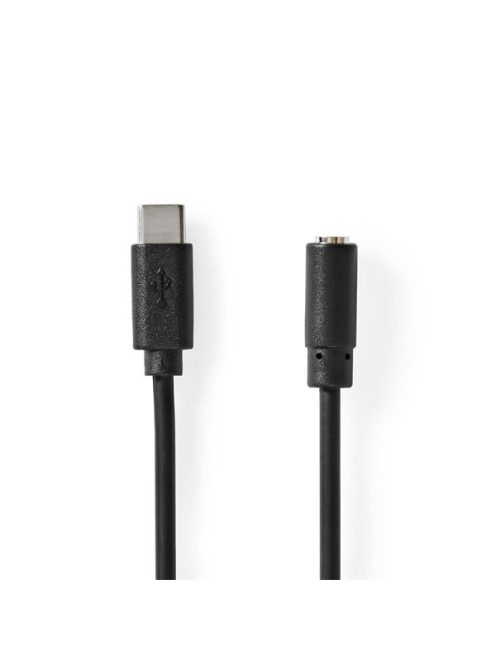 Nedis CCGL65960BK10 USB-C (USB C) dugó - 3,5 mm sztereo jack aljzat | 1,00 m