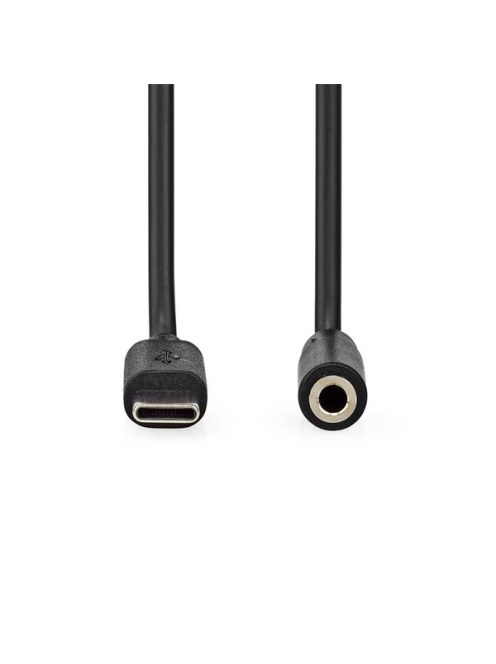 Nedis CCGL65960BK10 USB-C (USB C) dugó - 3,5 mm sztereo jack aljzat | 1,00 m