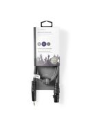 Nedis COTH15320GY10 félprofi audio kábel, 3,5mm sztero jack dugó - 3p XLR aljzat, hossz 1m, rugalmas