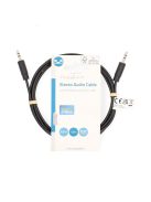 Nedis CAGL22000BK15 sztereo audio kábel, 3,5 mm jack dugó - 3,5 mm jack dugó, 1,5 m