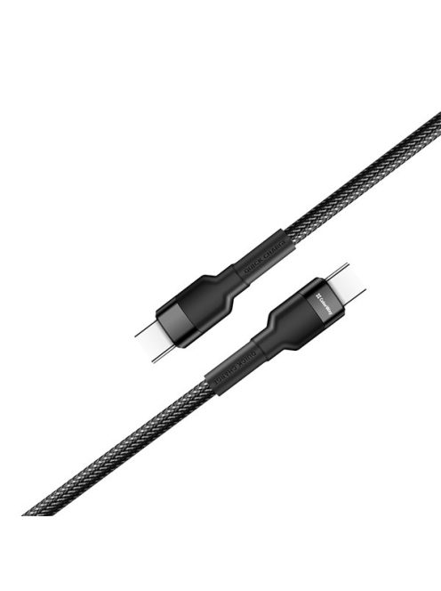 COLORWAY Kábel Type-C CW-CBPDCC047-BK, C-típusú színes kábel (PD Fast Charging 60W) 3,0A 1m fekete