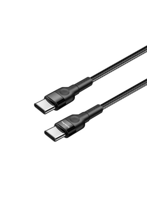 COLORWAY Kábel Type-C CW-CBPDCC047-BK, C-típusú színes kábel (PD Fast Charging 60W) 3,0A 1m fekete