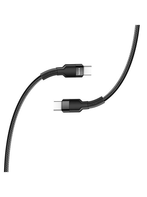 COLORWAY Kábel Type-C CW-CBPDCC047-BK, C-típusú színes kábel (PD Fast Charging 60W) 3,0A 1m fekete