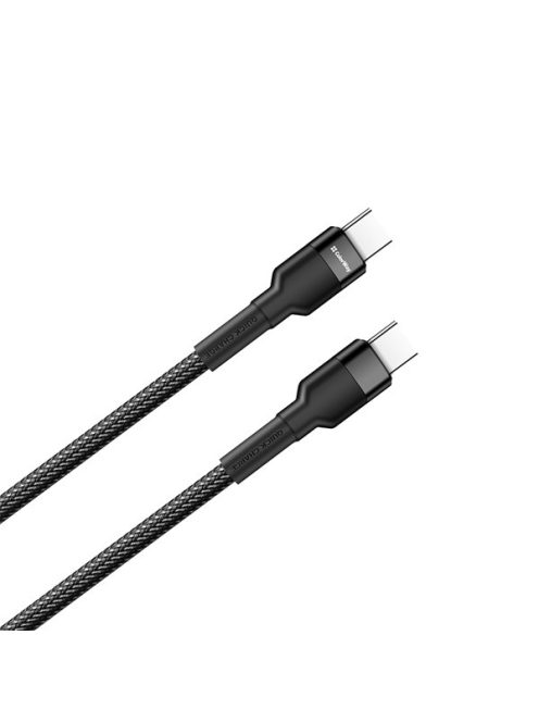 COLORWAY Kábel Type-C CW-CBPDCC047-BK, C-típusú színes kábel (PD Fast Charging 60W) 3,0A 1m fekete