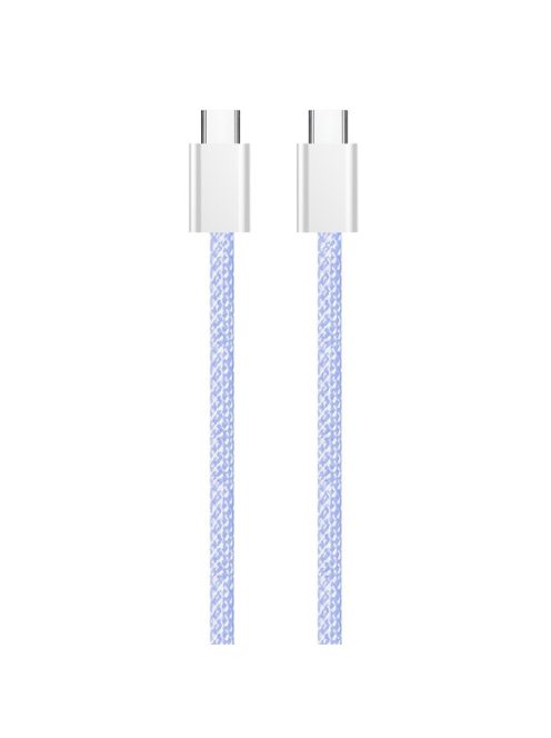COLORWAY Kábel Type-C CW-CBPDCC061-PU, fonott pamut, PD Fast Charging 60W, 3,0A 1M lila