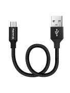 COLORWAY Kábel, USB CW-CBUM048-BK, MicroUSB 2.4A 25CM fekete