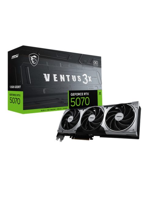 MSI Videokártya PCI-Ex16x nVIDIA RTX 5070 VENTUS 3X 12GB DDR7 OC