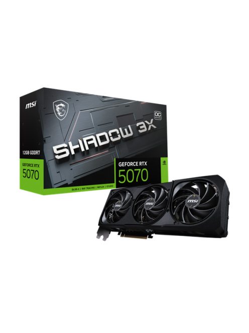 MSI Videokártya PCI-Ex16x nVIDIA RTX 5070 SHADOW 3X 12GB DDR7 OC