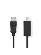 Nedis CCGL37100BK30 Displayport dugó - HDMI dugó kábel 1080p, 3m