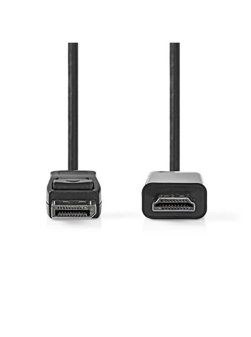 Nedis CCGL37100BK30 Displayport dugó - HDMI dugó kábel 1080p, 3m