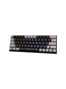 WHITE SHARK WAKIZASHI-2/B-G/R-HU, GK-002113V2/B-G/R-HU fekete/szürke magyar, mechanikus gamer billentyűzet, piros kapcs.