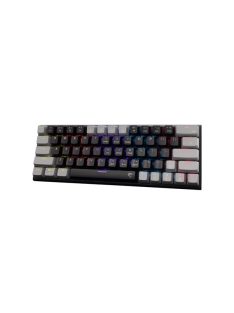   WHITE SHARK WAKIZASHI-2/B-G/R-HU, GK-002113V2/B-G/R-HU fekete/szürke magyar, mechanikus gamer billentyűzet, piros kapcs.