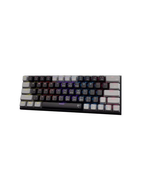 WHITE SHARK WAKIZASHI-2/B-G/R-HU, GK-002113V2/B-G/R-HU fekete/szürke magyar, mechanikus gamer billentyűzet, piros kapcs.