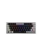 WHITE SHARK WAKIZASHI-2/B-G/R-HU, GK-002113V2/B-G/R-HU fekete/szürke magyar, mechanikus gamer billentyűzet, piros kapcs.