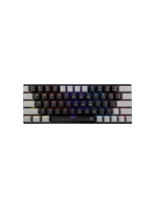 WHITE SHARK WAKIZASHI-2/B-G/R-HU, GK-002113V2/B-G/R-HU fekete/szürke magyar, mechanikus gamer billentyűzet, piros kapcs.