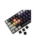 WHITE SHARK WAKIZASHI-2/B-G/R-HU, GK-002113V2/B-G/R-HU fekete/szürke magyar, mechanikus gamer billentyűzet, piros kapcs.