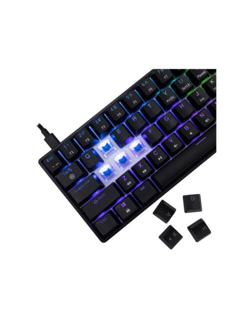 WHITE SHARK GK-004121B/BL-US SHINOBI-2/B-BL-US mech. bill. 61 kék gomb,fekete,angol