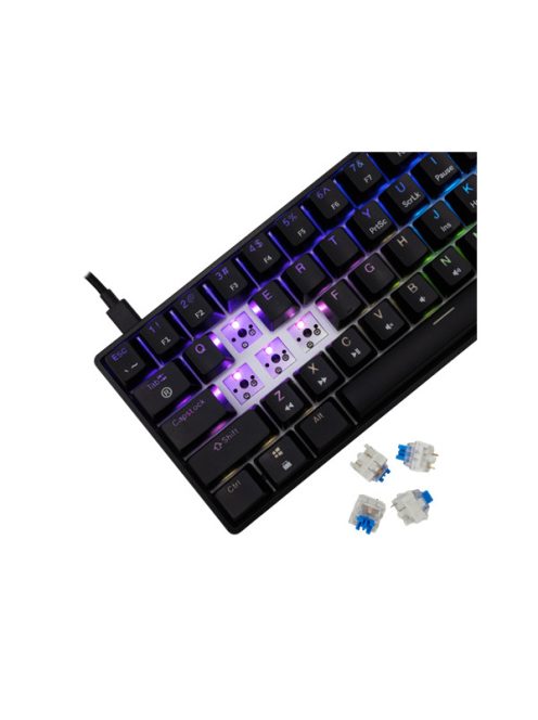 WHITE SHARK GK-004121B/BL-US SHINOBI-2/B-BL-US mech. bill. 61 kék gomb,fekete,angol