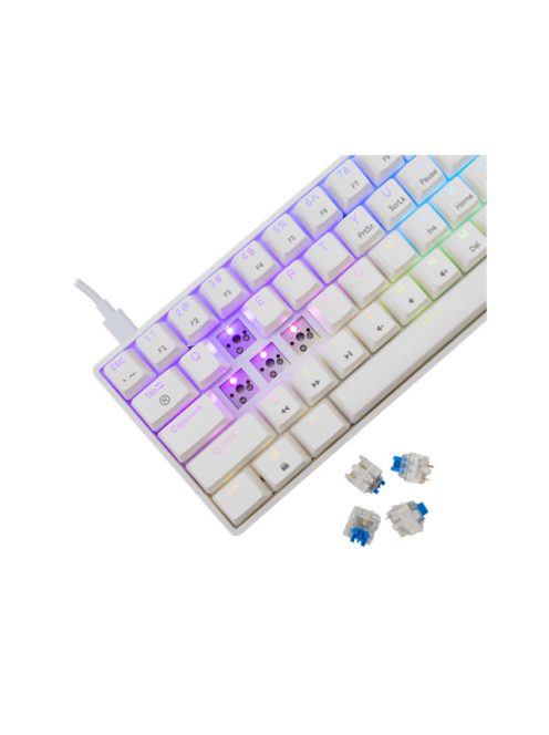 WHITE SHARK GK-004221W/BL-US SHINOBI-2/W-BL-US mech. bill. 61 kék gomb,fekete,angol