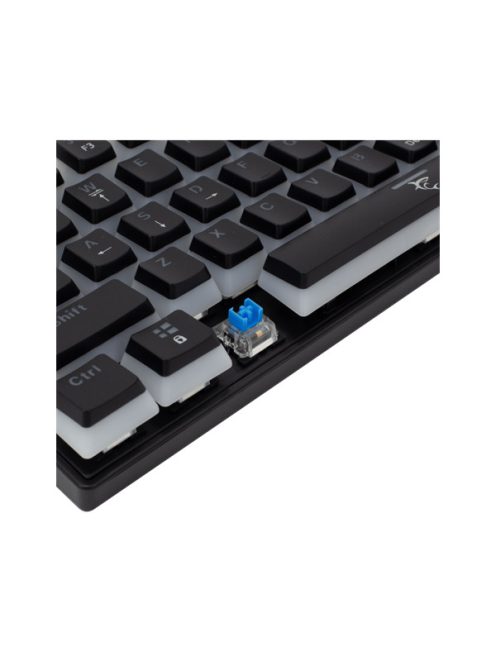 WHITE SHARK GK-2202-2B/BL-US ASHIKO-2/B/BL-US fekete mech.bill. angol, 61 kék kapcs.