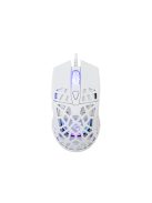 WHITE SHARK GM-5018W CARADOC-B 7D / 7200 dpi fehér RGB gamer egér